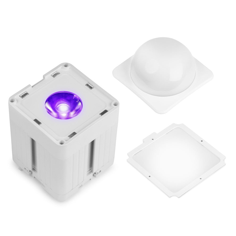 BEAMZ KUBE20BK UPLIGHT A BATTERIA DA ESTERNO BIANCO