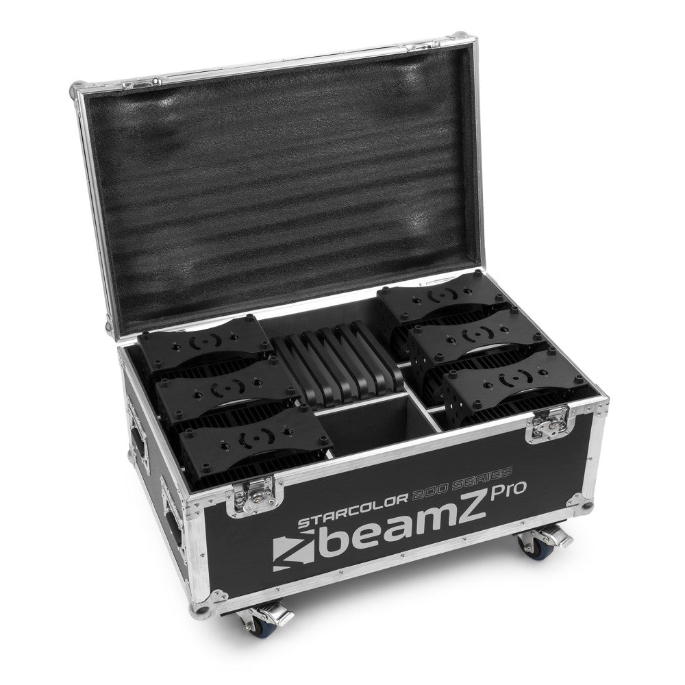 BEAMZ FL200 FLIGHTCASE FOR 6 WASH STARCOLOR 200 AND 205