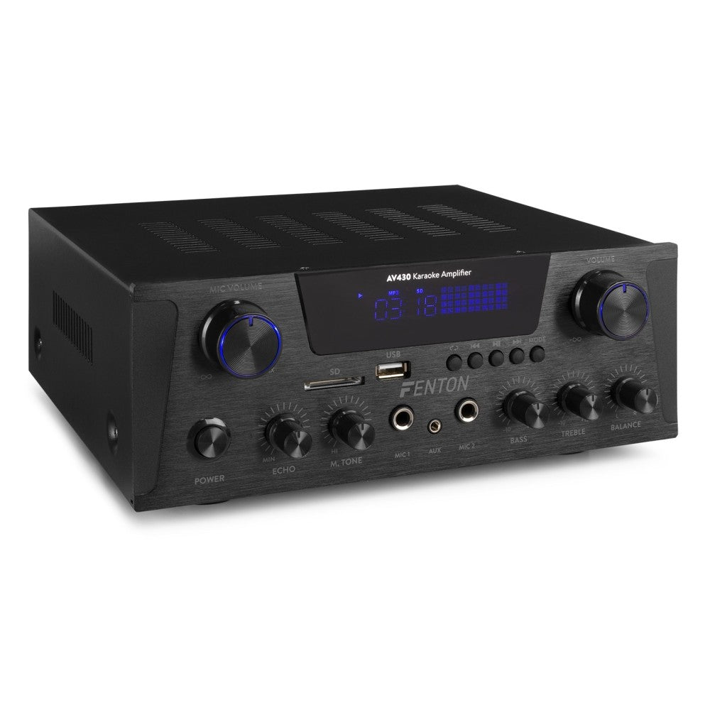 FENTON AV430B AMPLIFICATORE HIFI 2X 300 W NERO