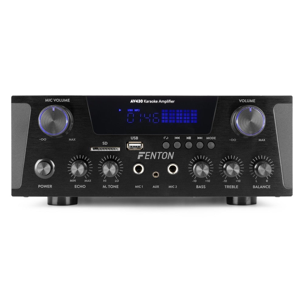 FENTON AV430B AMPLIFICATORE HIFI 2X 300 W NERO