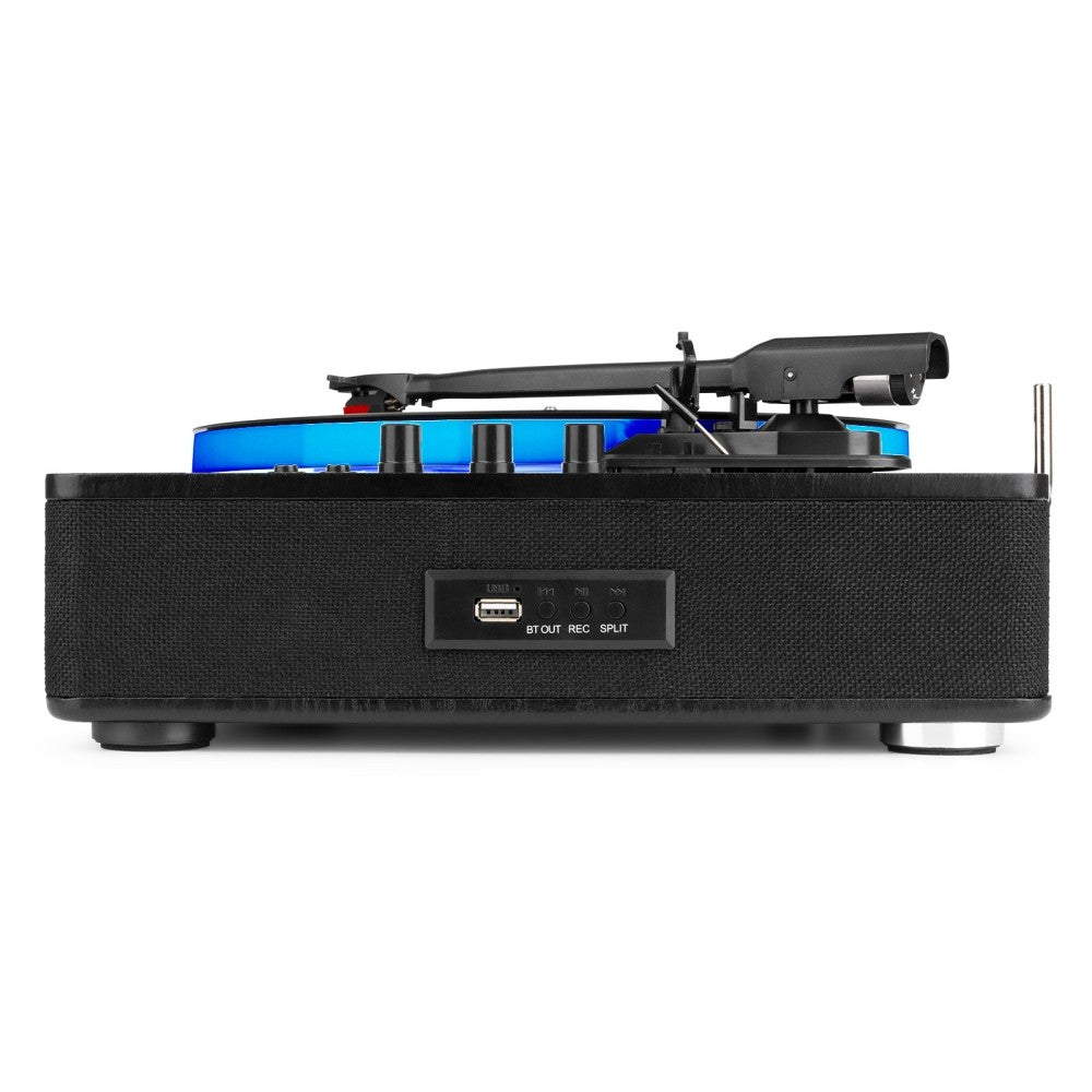 FENTON RP162LED TURNTABLE WITH BT INPUT/OUTPUT BLACK