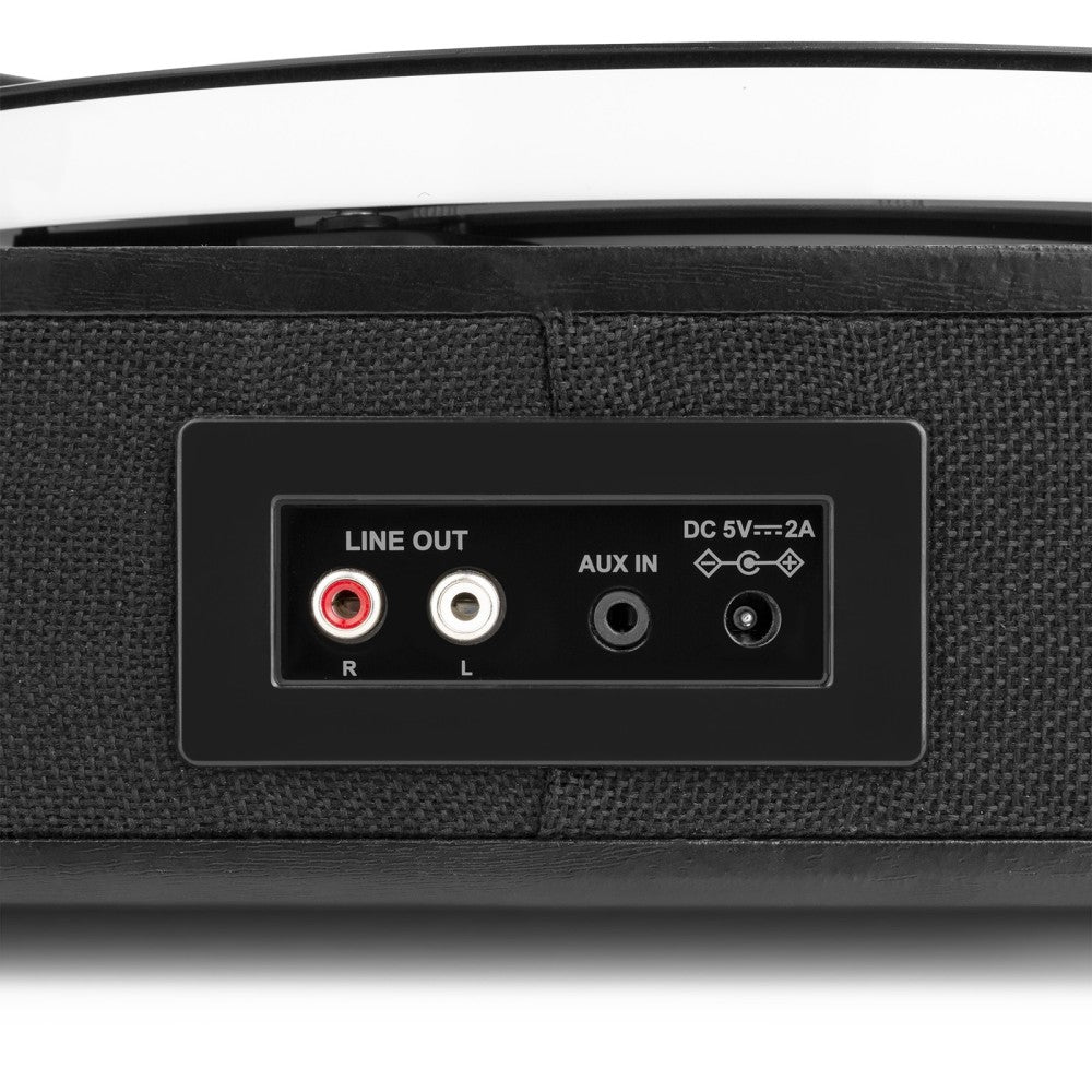 FENTON RP162LED TURNTABLE WITH BT INPUT/OUTPUT BLACK