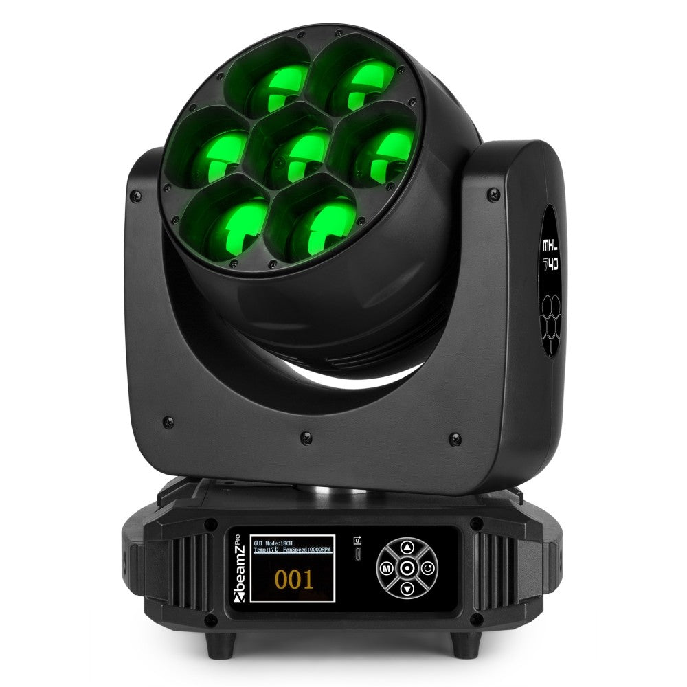 BEAMZ MHL740 LED MOVING HEAD ZOOM 7X40W