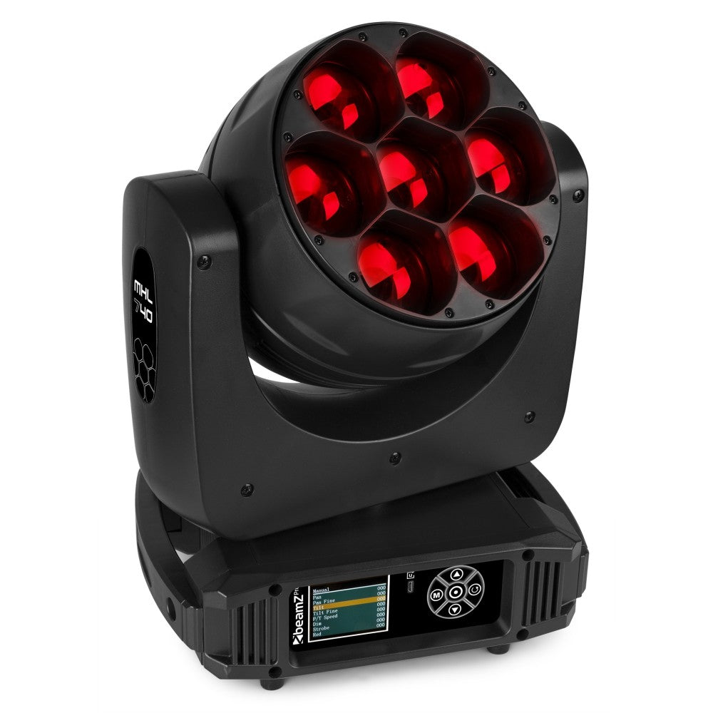 BEAMZ MHL740 LED MOVING HEAD ZOOM 7X40W