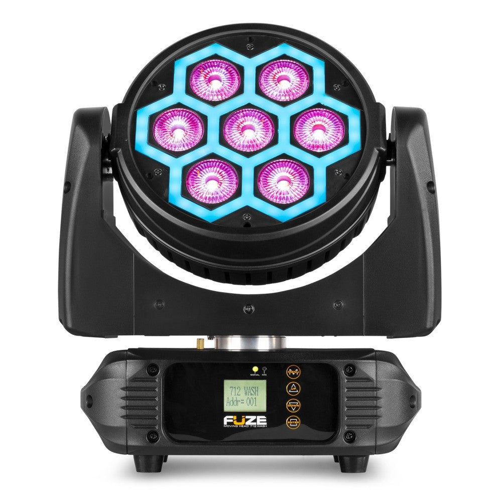 BEAMZ FUZE712 TESTA MOBILE LED WASH CON EFFETTO SMD
