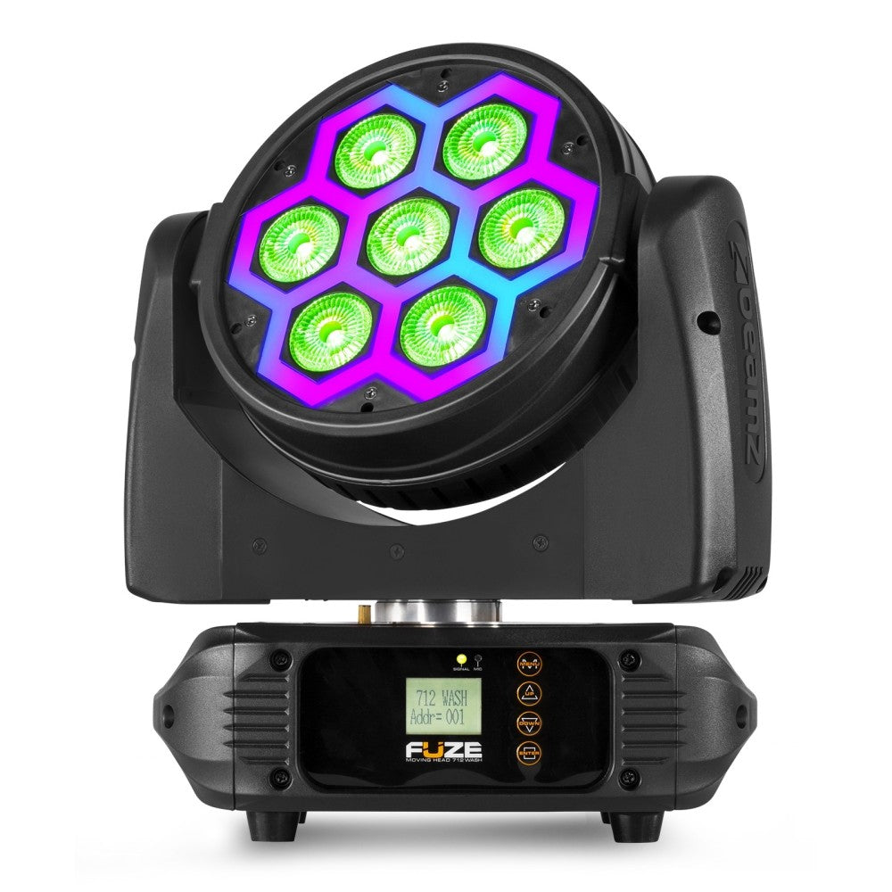 BEAMZ FUZE712 TESTA MOBILE LED WASH CON EFFETTO SMD