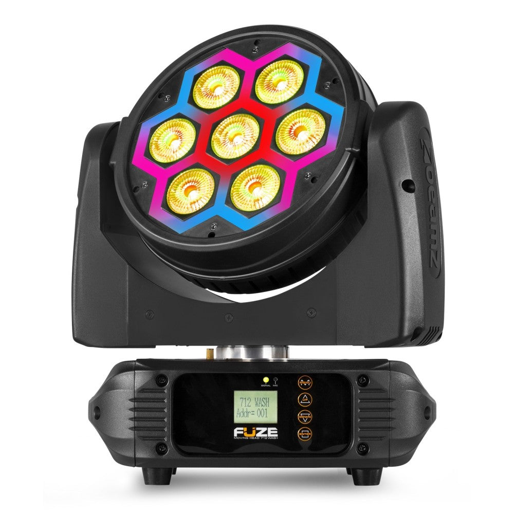 BEAMZ FUZE712 TESTA MOBILE LED WASH CON EFFETTO SMD