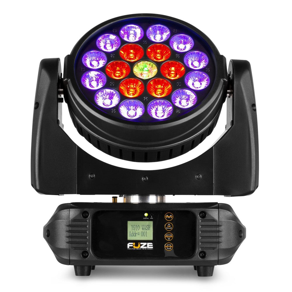 BEAMZ FUZE1910 TESTA MOBILE WASH CON CONTROLLO AD ANELLO