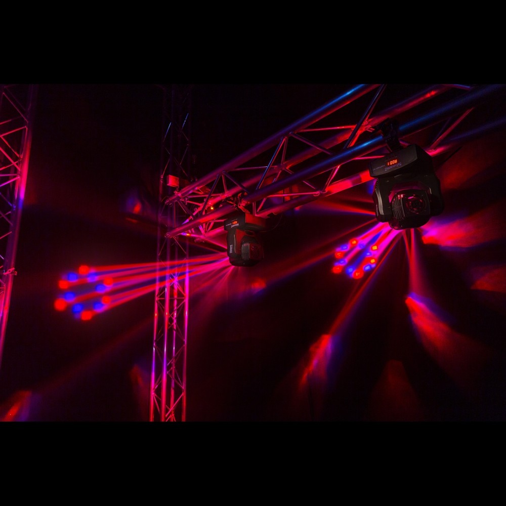 BEAMZ PANTHER 80 TESTA MOBILE LED CON LENTI ROTANTI