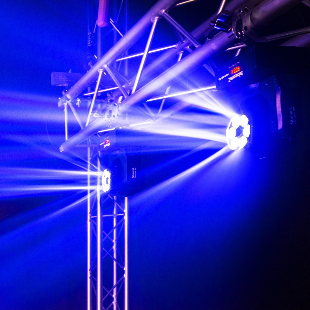 BEAMZ PANTHER 80 TESTA MOBILE LED CON LENTI ROTANTI