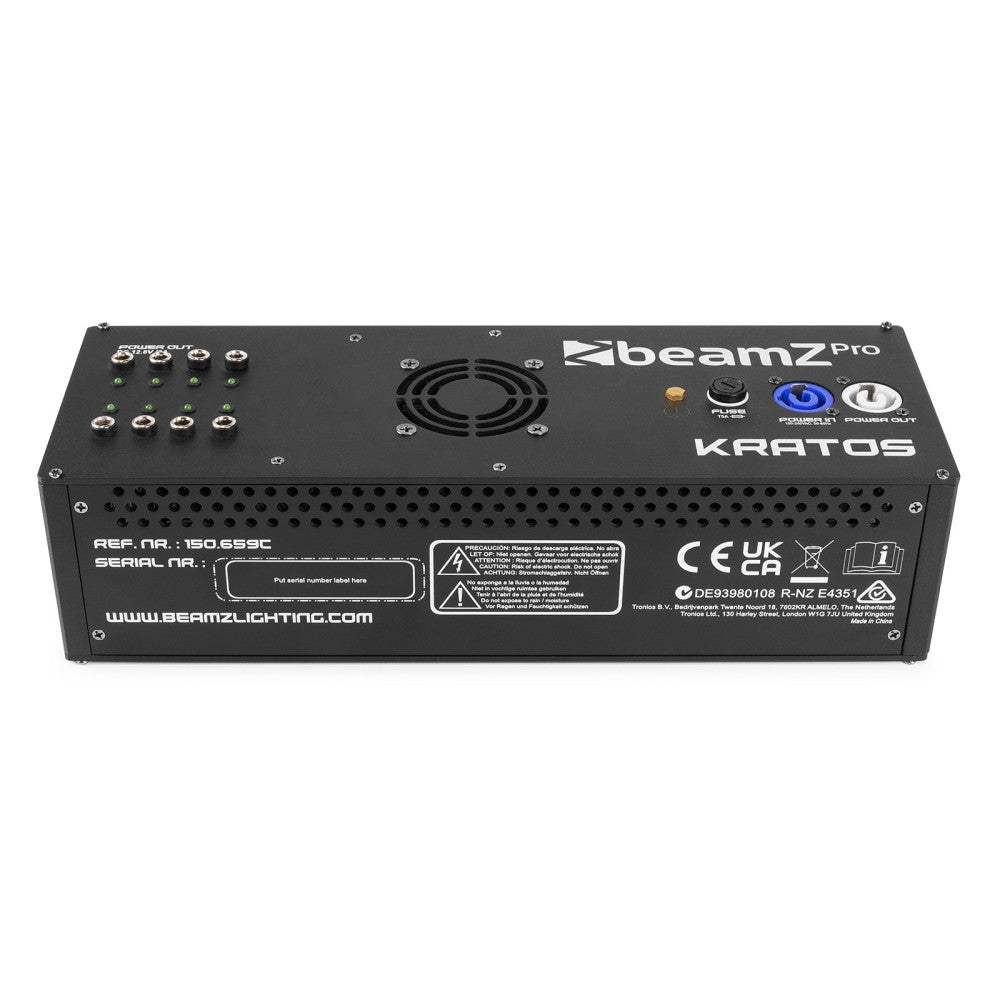BEAMZ KRATOS RGBW JUEGO DE 8 TUBOS LED PARA INTERIOR/EXTERIOR CON FLIGHTCASE