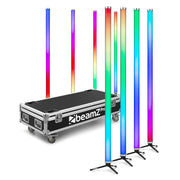 BEAMZ KRATOS RGBW SET DI 8 TUBI LED PER USO INTERNO/ESTERNO CON FLIGHTCASE
