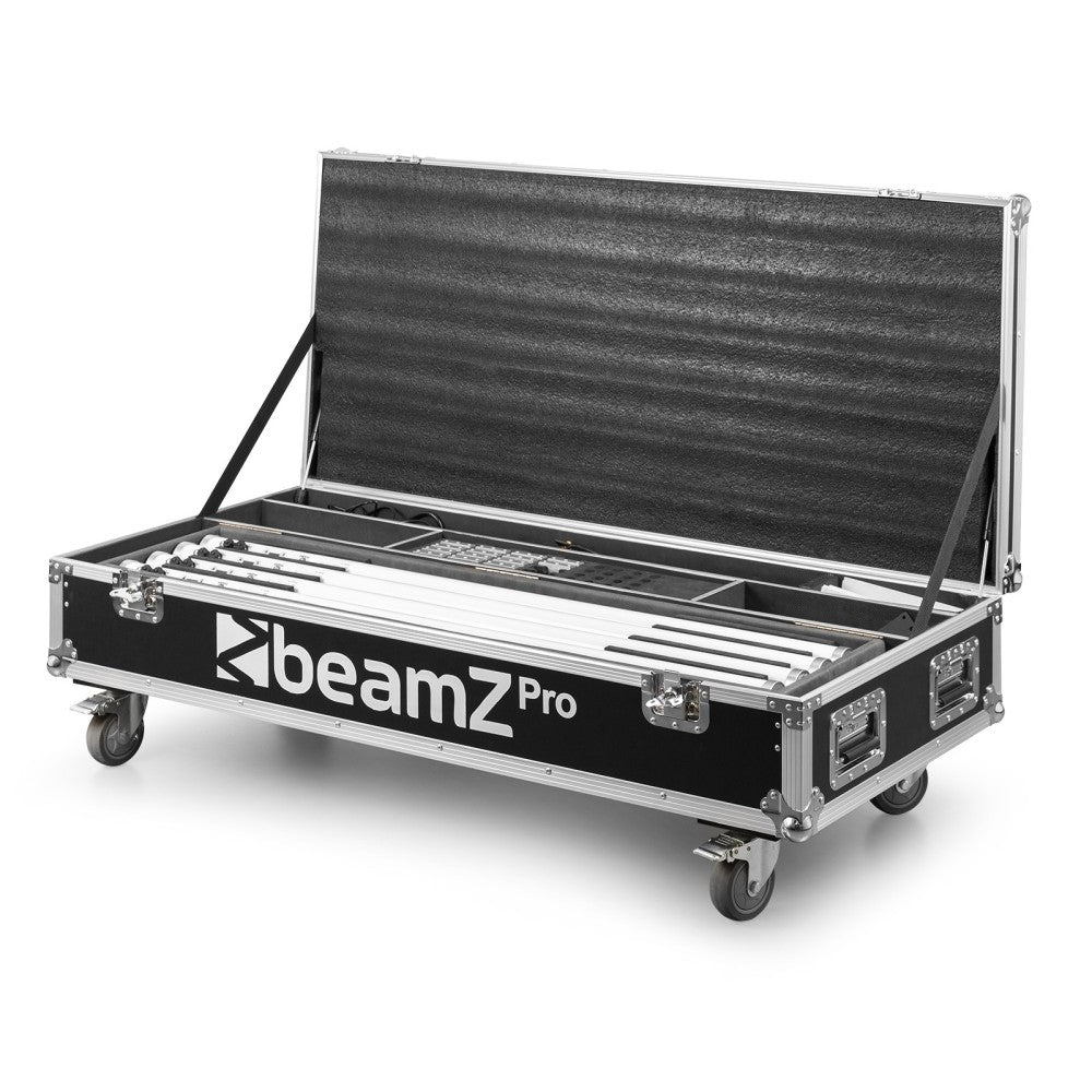 BEAMZ KRATOS RGBW JUEGO DE 8 TUBOS LED PARA INTERIOR/EXTERIOR CON FLIGHTCASE