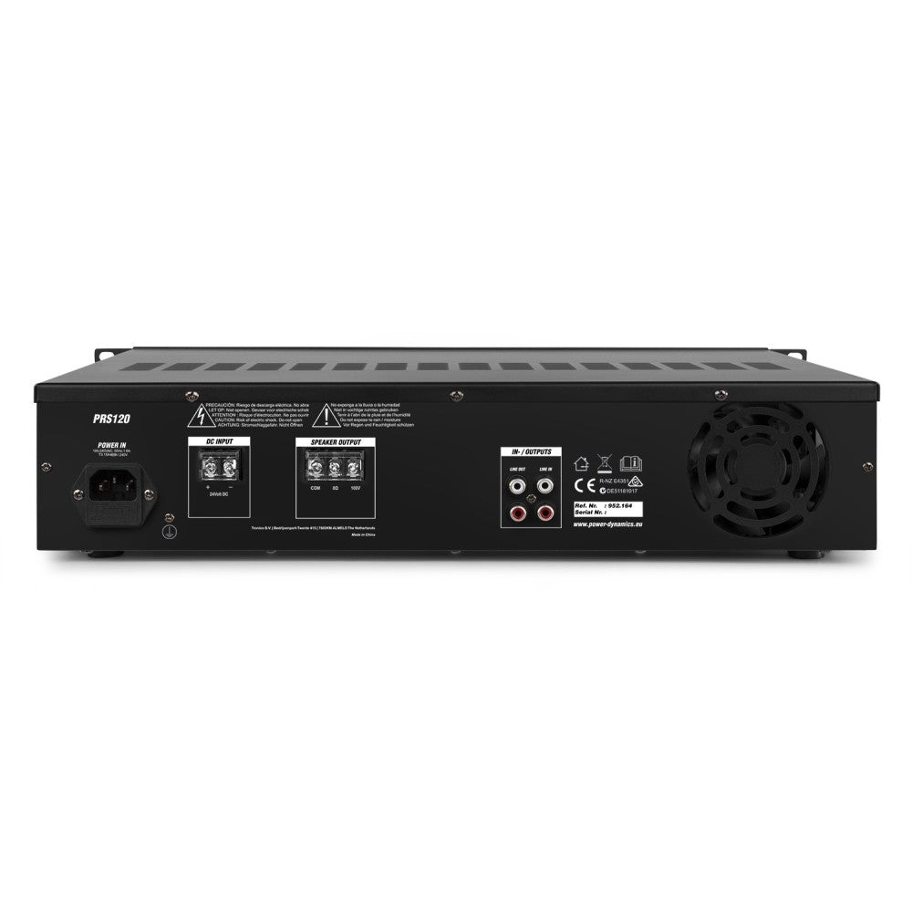 POWER DYNAMICS PRS120 100V 120W SLAVE AMPLIFIER