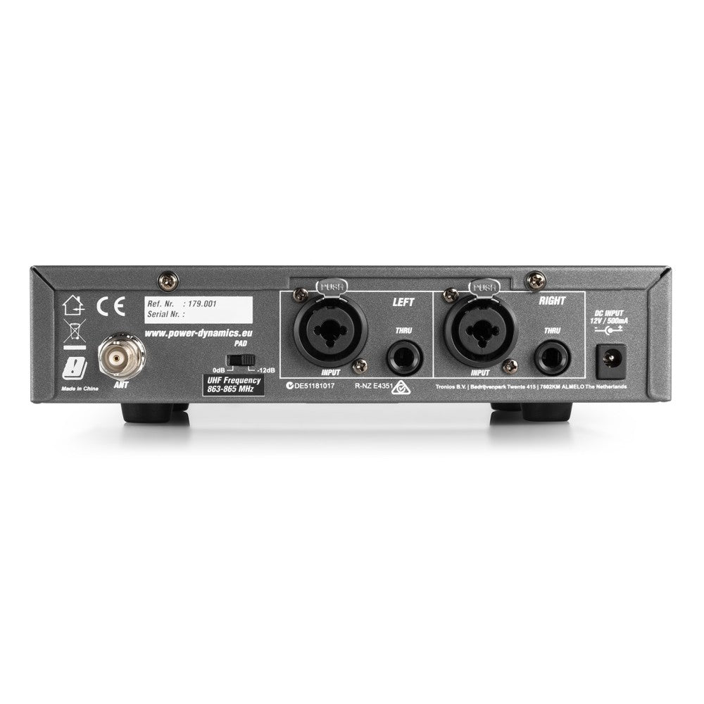 POWER DYNAMICS PD800 IN EAR MONITOR UHF