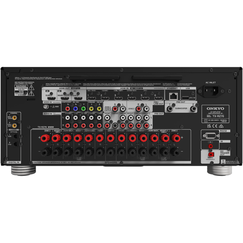 Receptor AV ONKYO TX-RZ70 de 11.2 CANALES