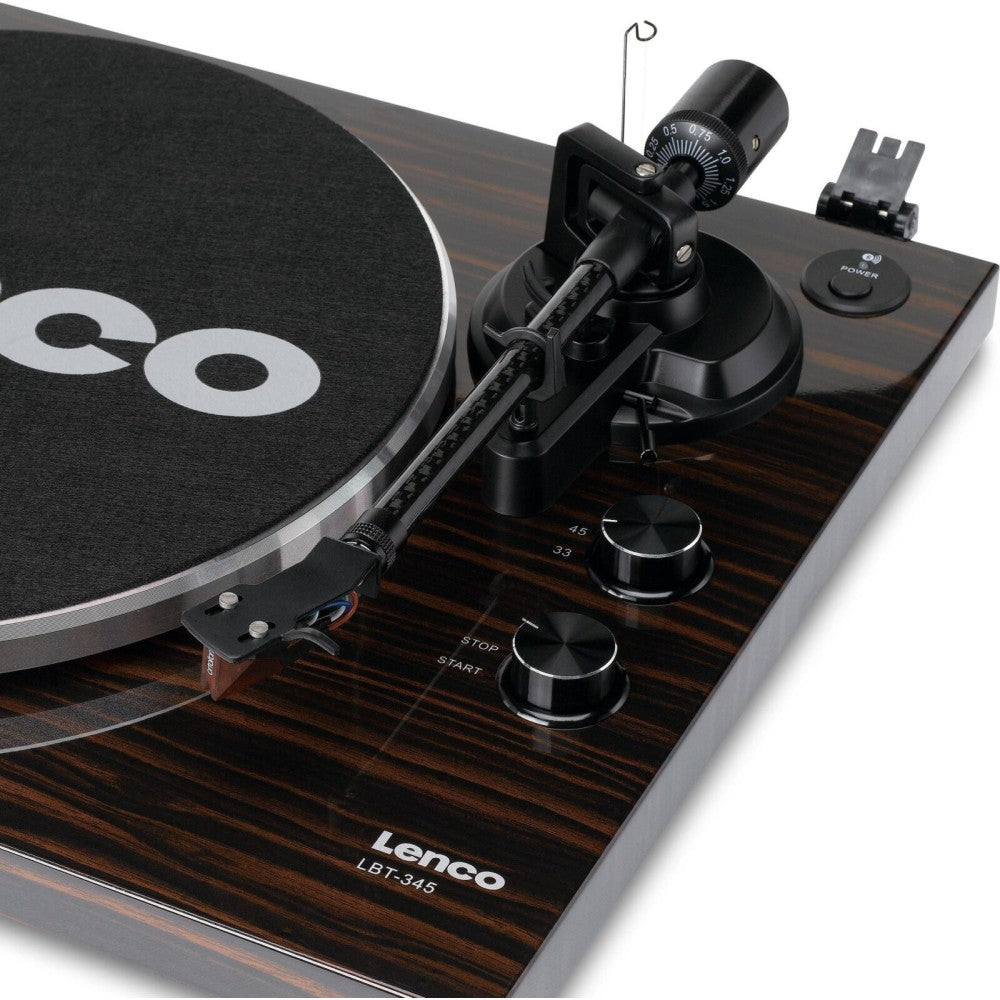 LENCO LBT-345WA BLUETOOTH TURNTABLE IN WALNUT