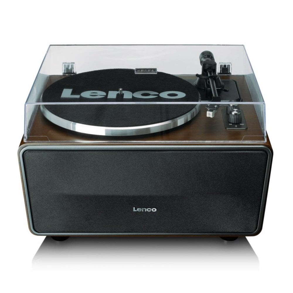 LENCO LS-470 ALL IN ONE TURNTABLE WITH BLUETOOTH IN WALNUT