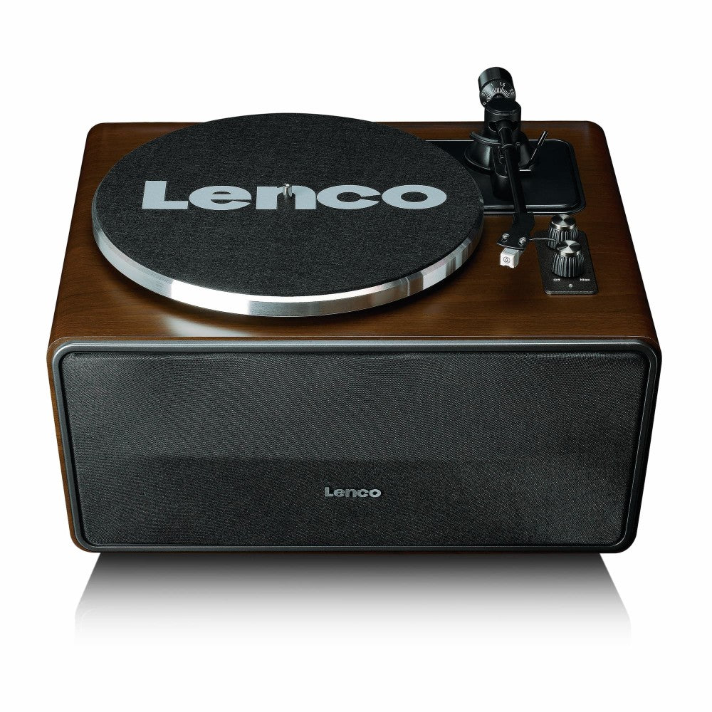 LENCO LS-470 ALL IN ONE TURNTABLE WITH BLUETOOTH IN WALNUT