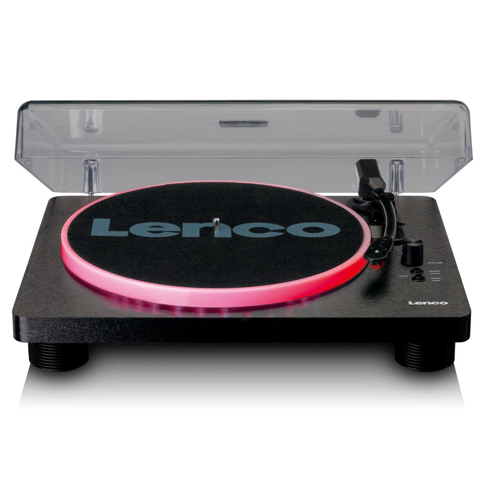 LENCO LS-50LED BK GIRADISCHI CON LED E DIFFUSORI INTEGRATI