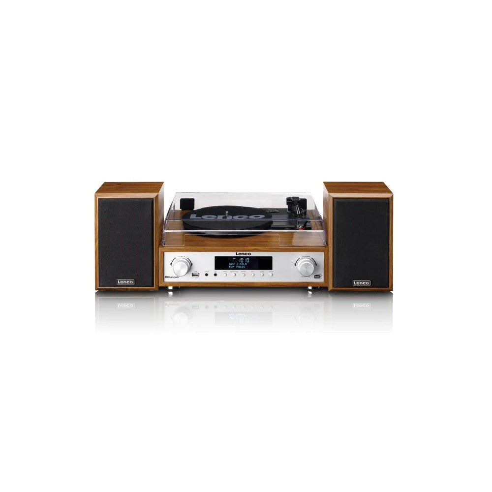 LENCO MC-160WD HiFi Stereo System with Turntable, DAB+/FM Radio, and Bluetooth