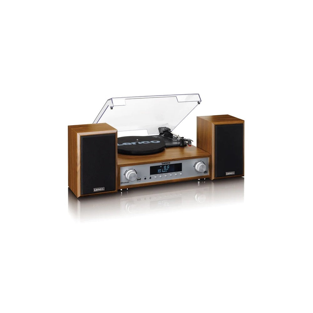 LENCO MC-160WD HiFi Stereo System with Turntable, DAB+/FM Radio, and Bluetooth