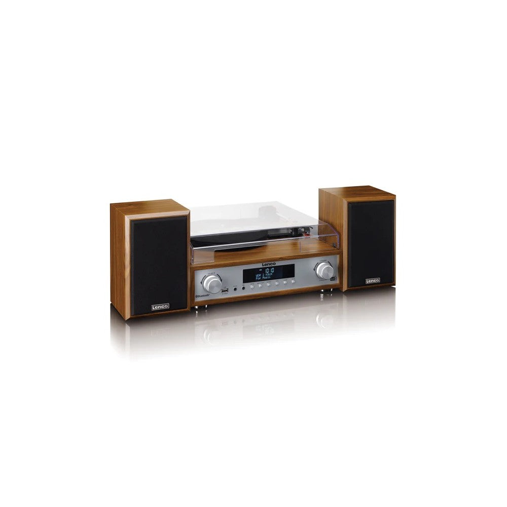 LENCO MC-160WD HiFi Stereo System with Turntable, DAB+/FM Radio, and Bluetooth