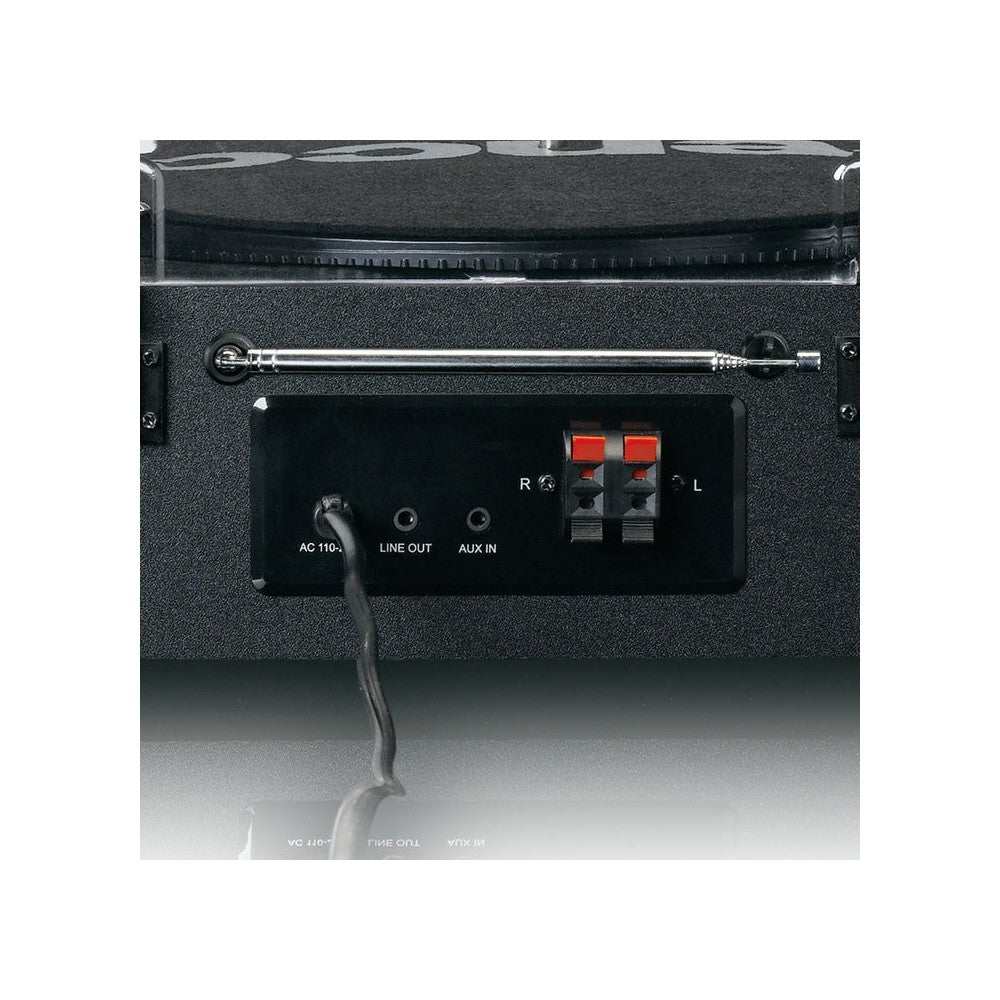 LENCO MC-460BK Impianto stereo HiFi con giradischi, CD, radio DAB+/FM e Bluetooth