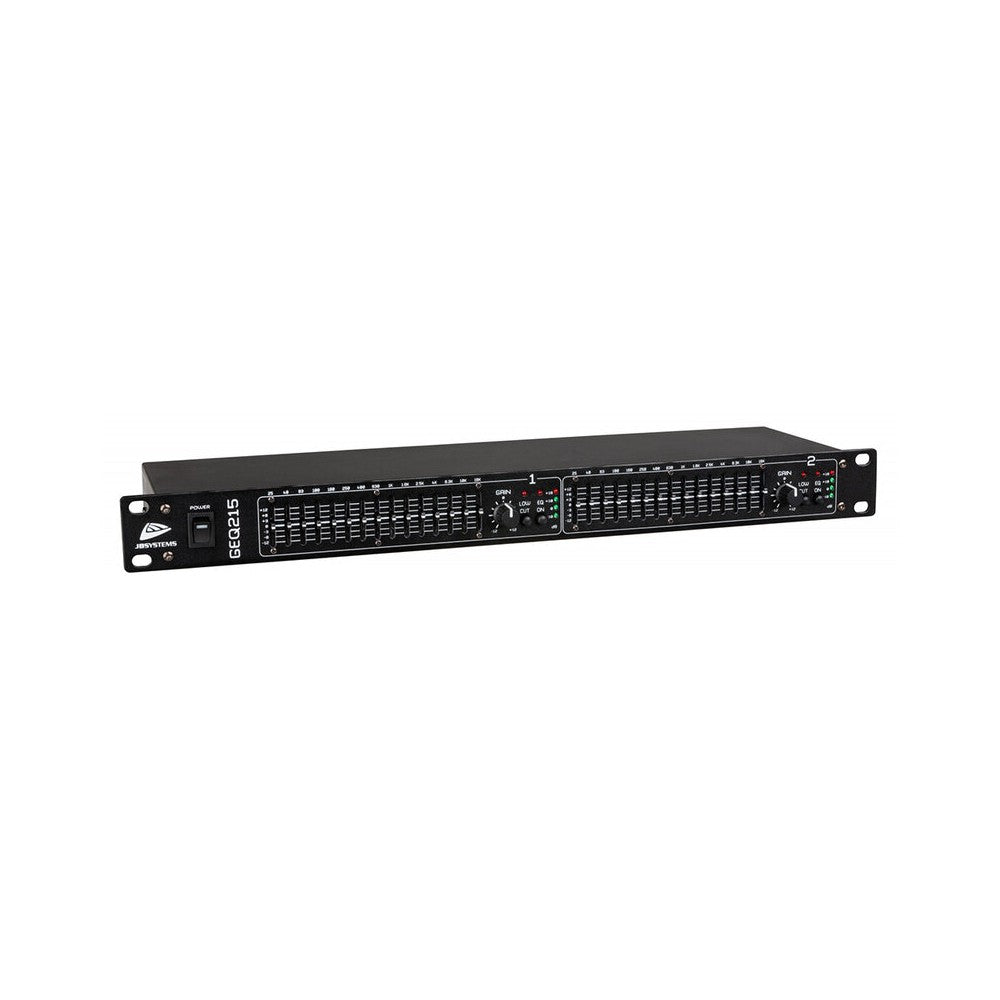 JB Systems 2 x 15 band analog graphic equalizer