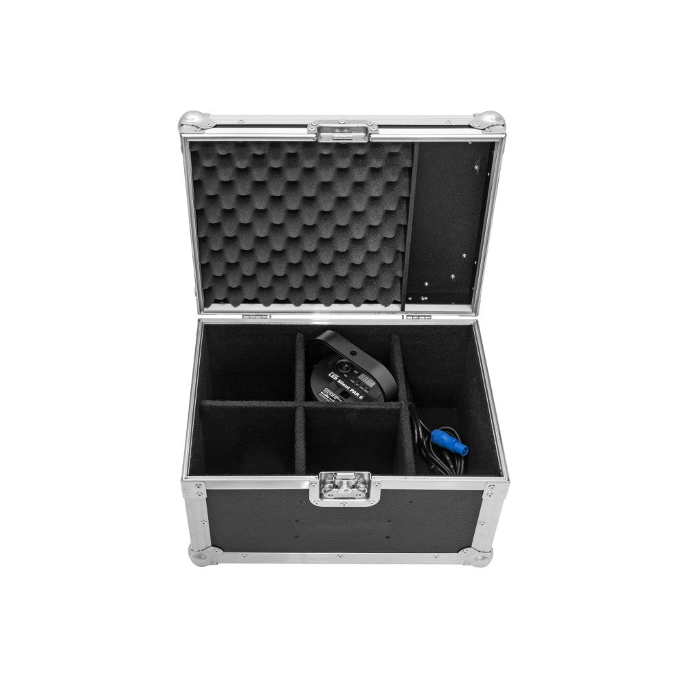 ROADINGER Flightcase 4x SILENT PAR 6 QCL FLOOR