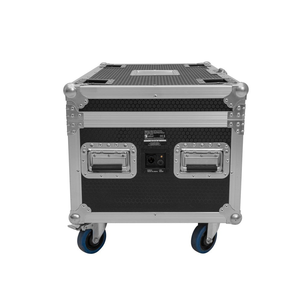 ROADINGER Flightcase 4x AKKU Multiflood IP 8x10W RGBW Wash CRMX with charging function