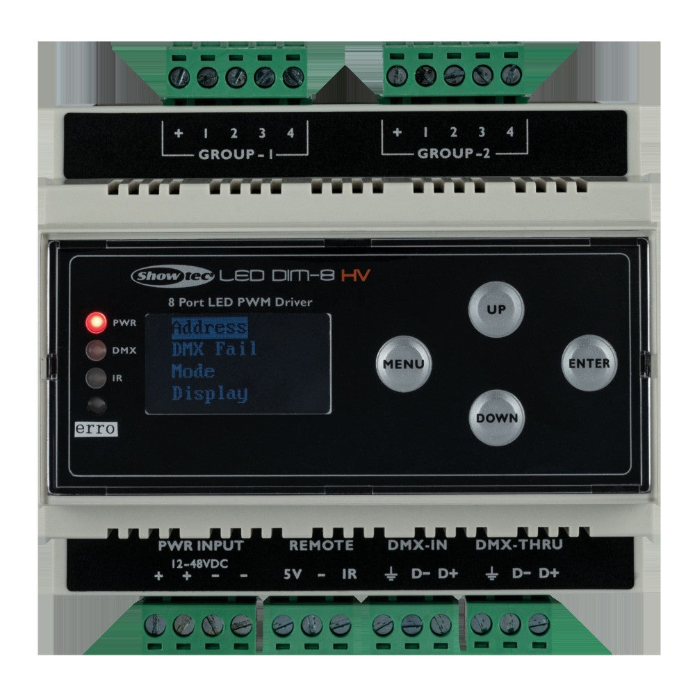 Showtec LED Dim-8 HV Guida DIN