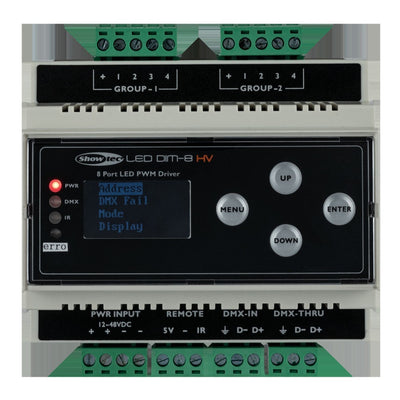 Showtec LED Dim-8 HV Guida DIN