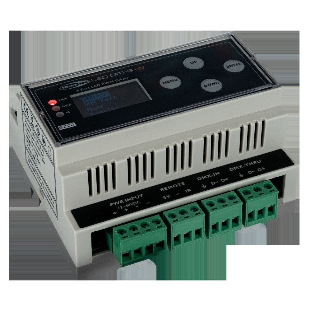 Showtec LED Dim-8 HV DIN Rail
