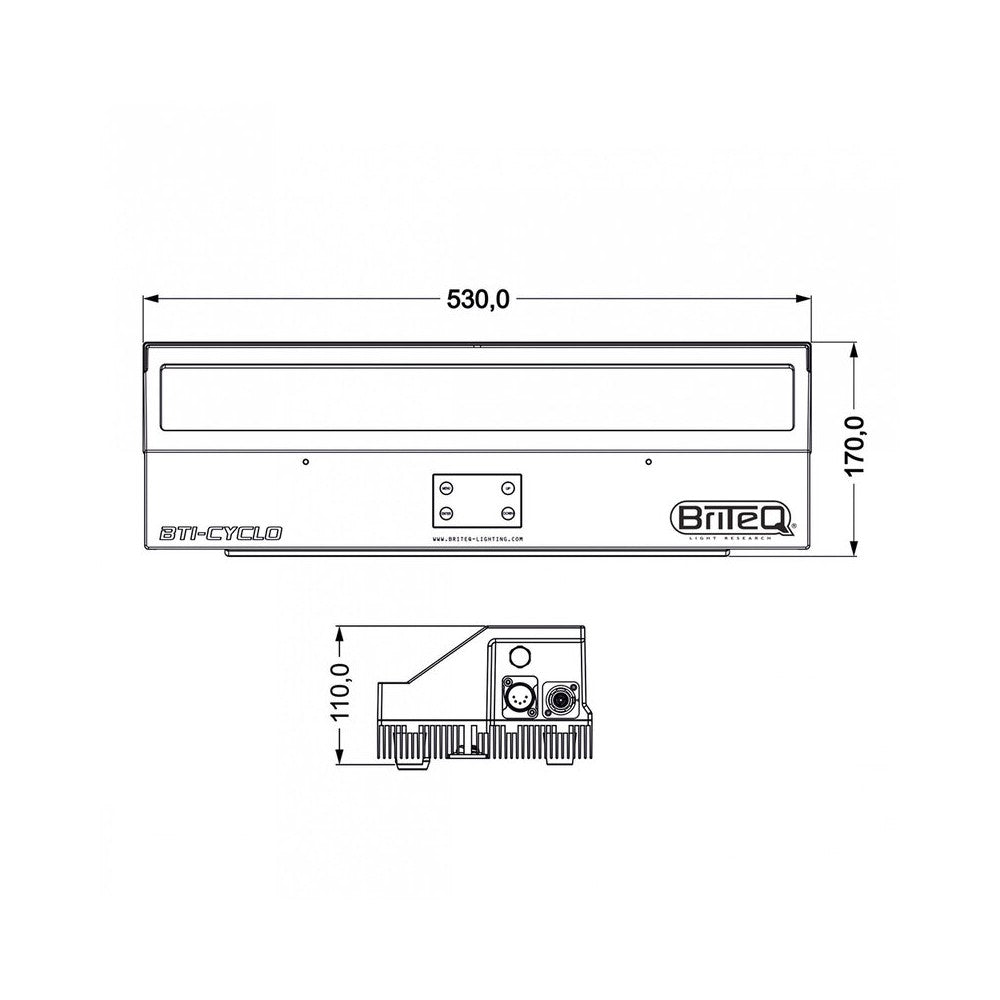 Briteq BTI-CYCLO Cyclorama IP65 160 W RGBALC