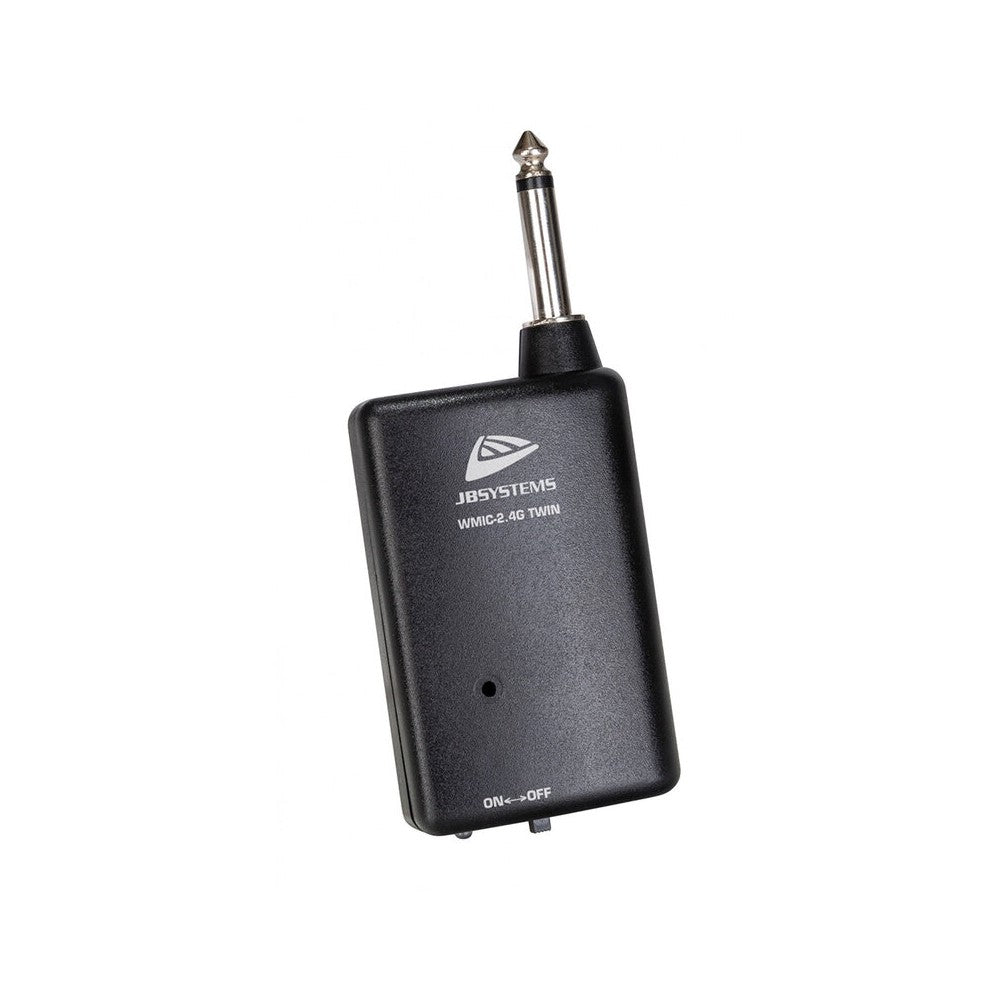 JB Systems 2,4 GHz wireless microphone system, 2 handheld mics + receiver with 6,3 mm M. jack