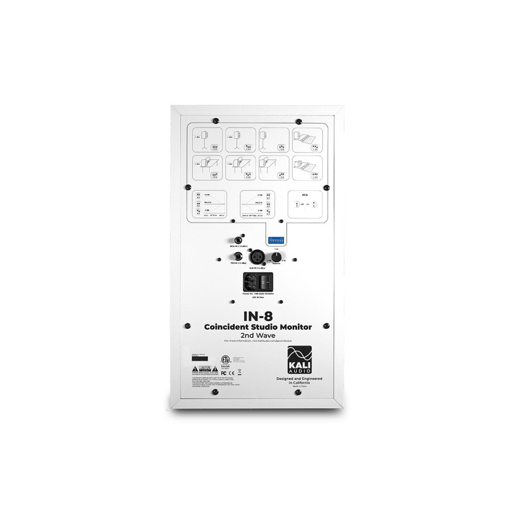 KALI AUDIO IN-8W V2 - MONITOR DE ESTUDIO TRIAMPLIFICADO 8'' - BLANCO