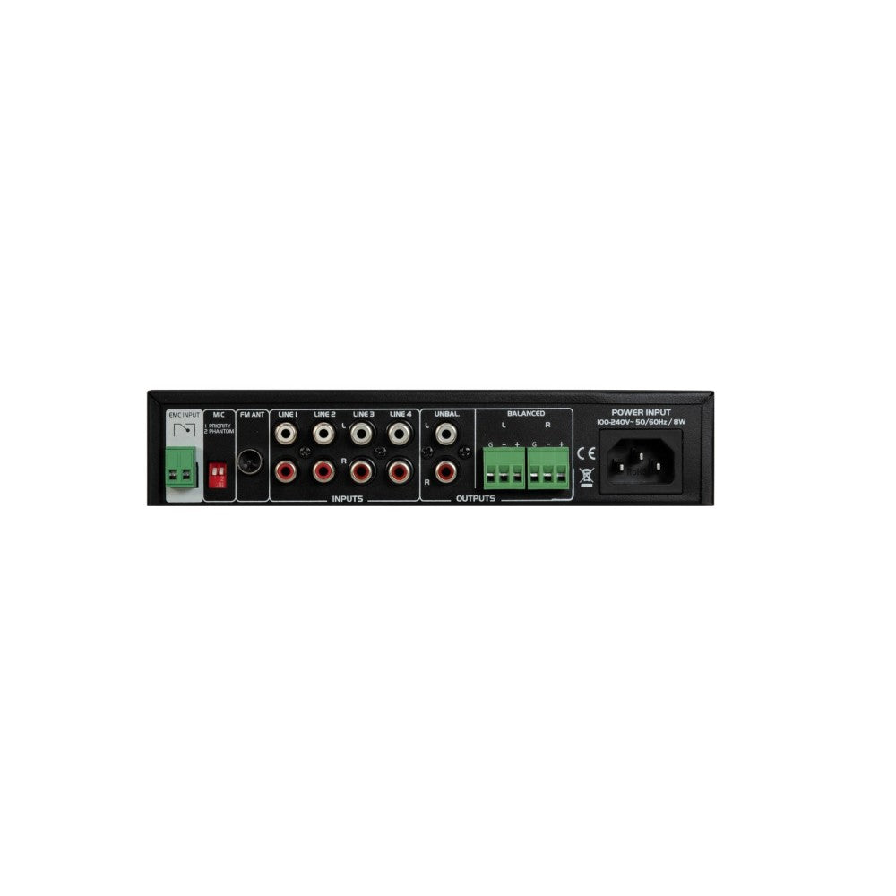 OMNITRONIC EP-220PS Preamplificatore con lettore MP3, Bluetooth e radio FM da 9,5"