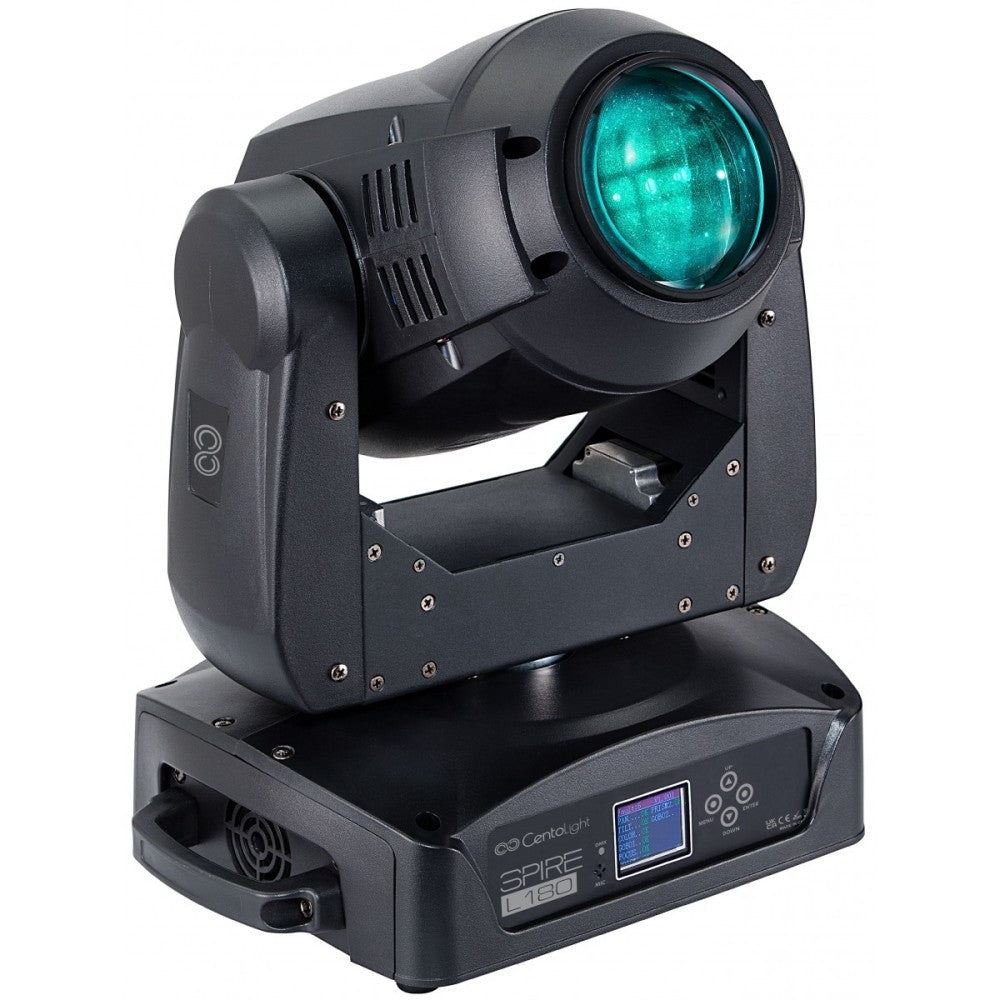 CENTOLIGHT SPIRE L180 SET OF 2 180W LED MOVING HEADS WITH FLIGHT CASE