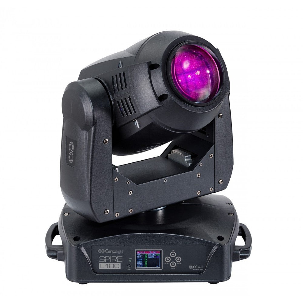CENTOLIGHT SPIRE L180 SET OF 2 180W LED MOVING HEADS WITH FLIGHT CASE