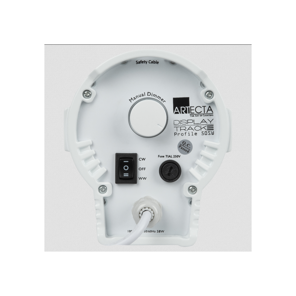 Artecta 50W LED Profile Spot for 3-Phase Track White