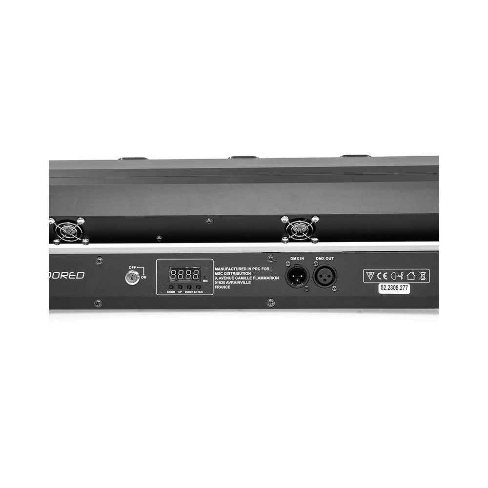 Evolite 8 X 500 mW red laser +  7 x 4-in-1 4 W RGBW LED bar