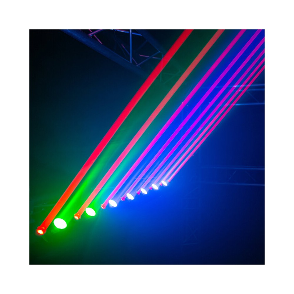 Evolite 8 X 500 mW red laser +  7 x 4-in-1 4 W RGBW LED bar