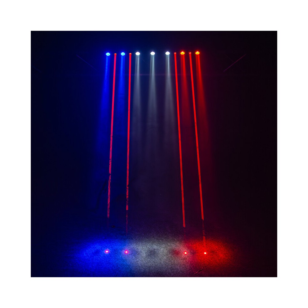 Evolite 8 X 500 mW red laser +  7 x 4-in-1 4 W RGBW LED bar