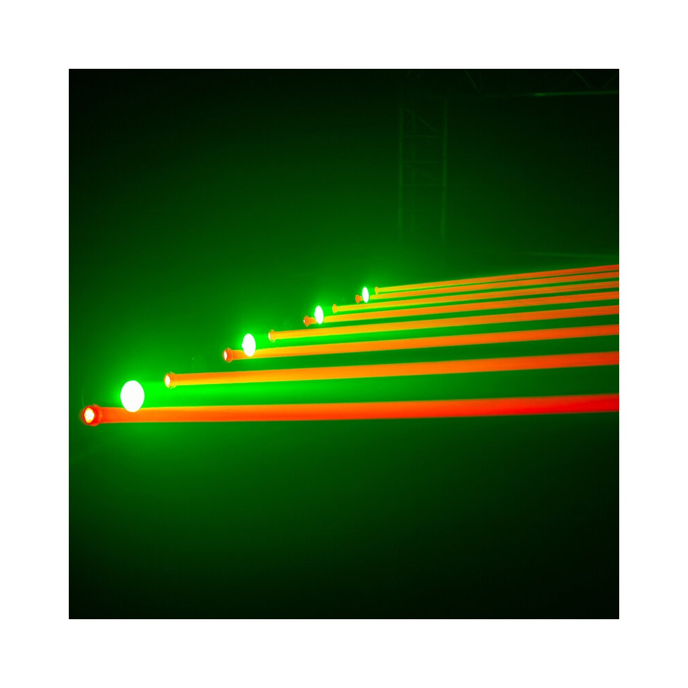 Evolite 8 X 500 mW red laser +  7 x 4-in-1 4 W RGBW LED bar