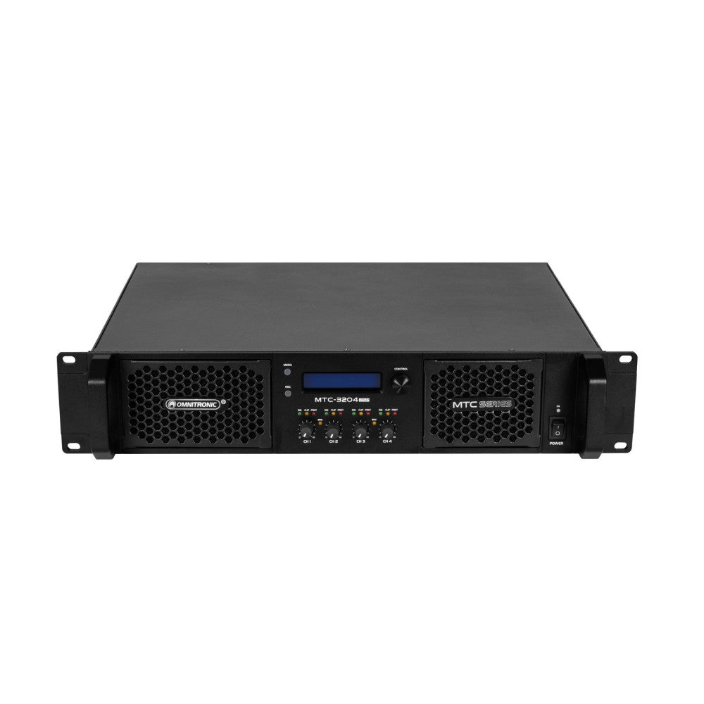 OMNITRONIC MTC-3204DSP Amplificador de 4 canales con DSP