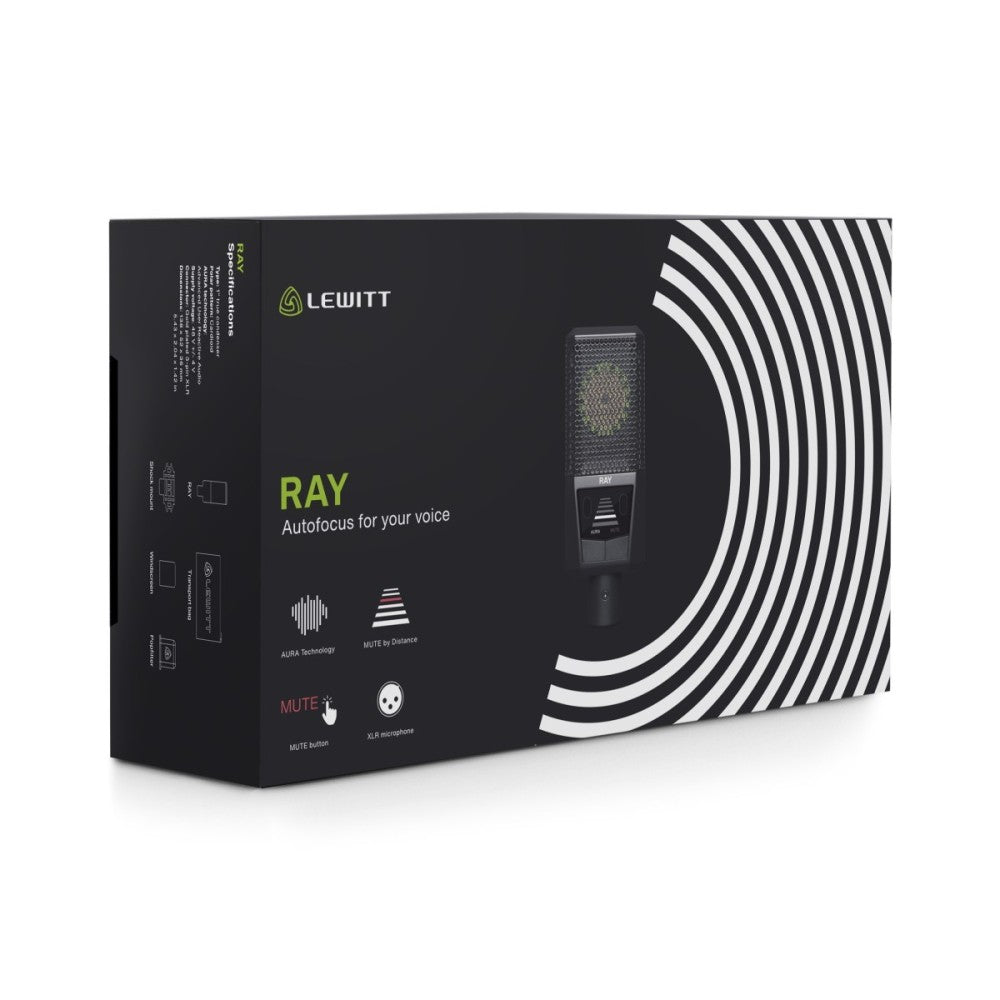 LEWITT RAY microphone with AURA technology