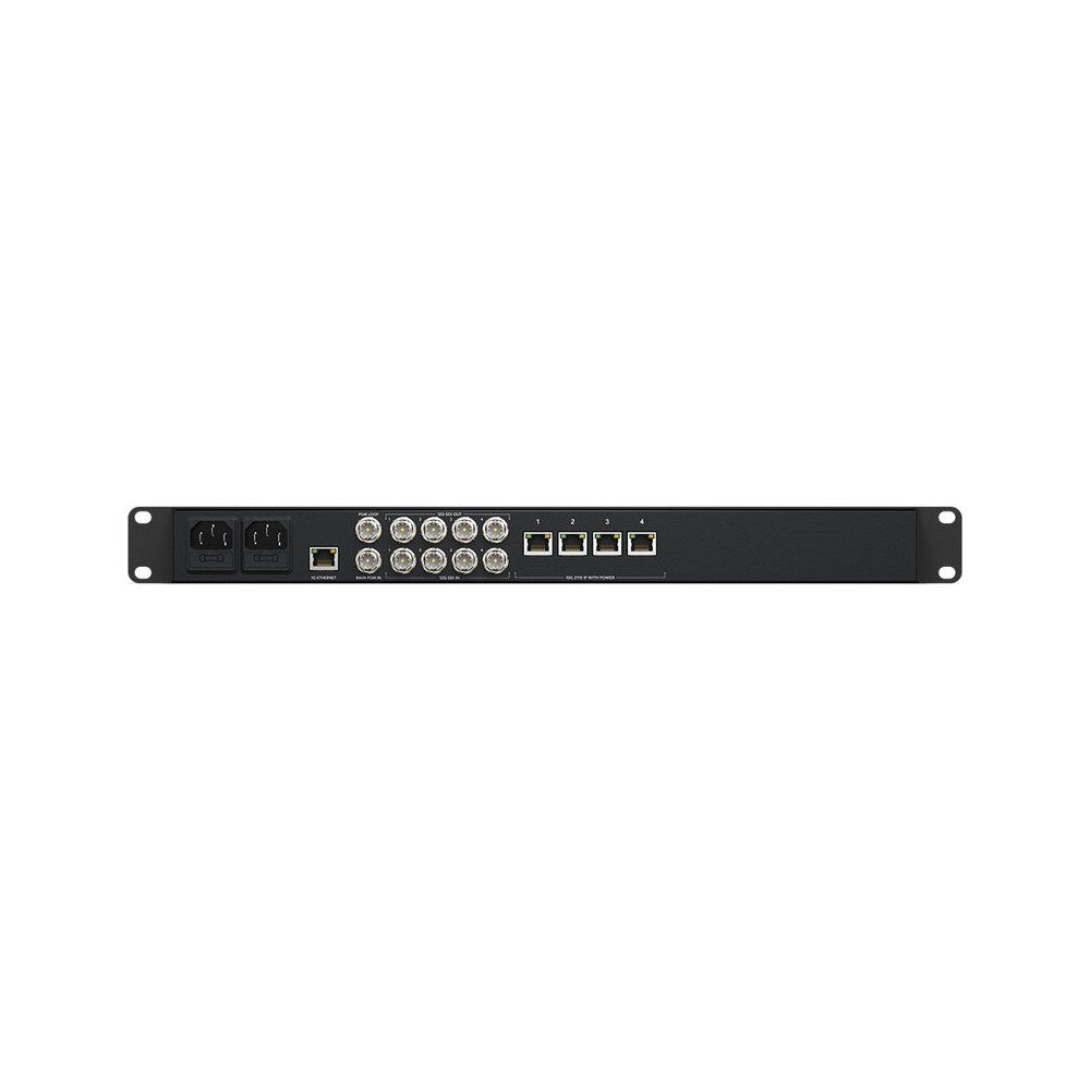 Blackmagic Design 4 independent bidirectional 12G-SDI to SMPTE-2110 IP video converters, 1 RU design, control panel with LCD and
