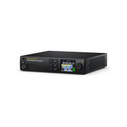 Blackmagic Design All-in-one presentation converter designed for loudspeaker podiums with connections for laptops, projectors an
