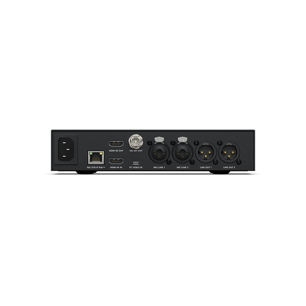 Blackmagic Design All-in-one presentation converter designed for loudspeaker podiums with connections for laptops, projectors and